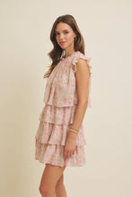 Load image into Gallery viewer, Romantic Ruffles Floral Chiffon Dress (last one M)