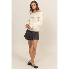 Load image into Gallery viewer, Decadent & Dreamy Cream Two-fer Sweater
