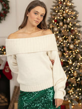 Load image into Gallery viewer, Decadent & Dreamy Cream Two-fer Sweater
