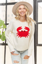 Load image into Gallery viewer, Chesapeake Charm Crab Sweater (Available in Curvy)