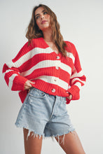 Load image into Gallery viewer, Candy Stripes Oversized Cardigan