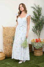 Load image into Gallery viewer, The Garden Muse Maxi Dress (Blue or Pink)