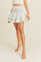 Load image into Gallery viewer, Sweet for You Smocked Eyelet Two-fer Mini Ruffle Skirt/ Tube Top