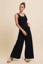 Load image into Gallery viewer, Essentially Yours Wide Leg Stretch Cotton Twill Pants