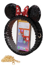 Load image into Gallery viewer, Life’s Better with a Bow Sequin Clear Acrylic Crossbody Bag