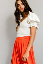 Load image into Gallery viewer, Lace Frills Puff Sleeve Bodysuit