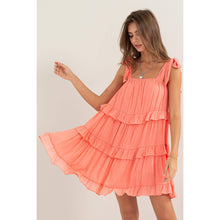 Load image into Gallery viewer, Coral Reef Ruffle Extra Mini Junior/ Petite Dress