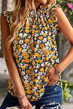 Load image into Gallery viewer, Pretty Gardens Ruffle Sleeve Blouse (2 colors)