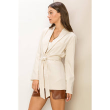Load image into Gallery viewer, Off the Record Belted Blazer
