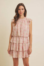 Load image into Gallery viewer, Romantic Ruffles Floral Chiffon Dress (last one M)