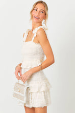 Load image into Gallery viewer, Short & Sweet Smocked Ruffle Mini Dress