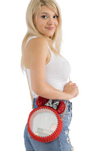 Load image into Gallery viewer, Life’s Better with a Bow Sequin Clear Acrylic Crossbody Bag