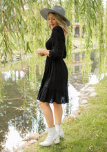 Load image into Gallery viewer, Bohemian Bliss Eyelet Embroidered Dress (2 colors)