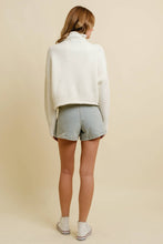 Load image into Gallery viewer, Winter White Chunky Cream Turtleneck Sweater