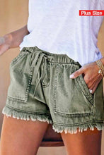 Load image into Gallery viewer, Olive Grove Vintage Vibes Shorts (curvy collection)