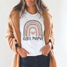 Load image into Gallery viewer, Girl Mama Rainbow Graphic T-Shirt