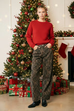 Load image into Gallery viewer, Wild & Free Leopard Print Relaxed Wide Leg Jeans