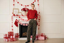 Load image into Gallery viewer, Wild & Free Leopard Print Relaxed Wide Leg Jeans