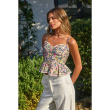 Load image into Gallery viewer, Wildflower Whimsy Peplum Top
