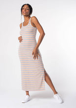 Load image into Gallery viewer, Across the Rainbow Stripes Cross Back Maxi Dress