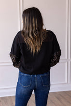 Load image into Gallery viewer, Mix-Up Media Mesh Waffle Sequin Knit Top