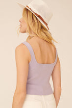Load image into Gallery viewer, Lavender Haze Bow Detail Crop Sweater Top