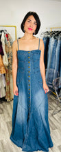 Load image into Gallery viewer, Denim Queen Maxi Dress