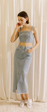 Load image into Gallery viewer, Cool Blues Denim Midi Skirt