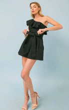 Load image into Gallery viewer, Très Chic Twill One Shoulder Romper