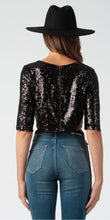 Load image into Gallery viewer, Make a Splash Sequin Crop Top