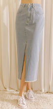 Load image into Gallery viewer, Cool Blues Denim Midi Skirt