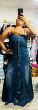 Load image into Gallery viewer, Denim Queen Maxi Dress