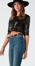 Load image into Gallery viewer, Make a Splash Sequin Crop Top