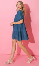 Load image into Gallery viewer, Easy Breezy Babydoll Chambray Dress