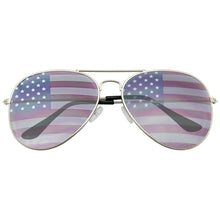 Load image into Gallery viewer, Seeing Stars Patriotic Aviator Sunnies (2 colors available)