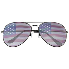 Load image into Gallery viewer, Seeing Stars Patriotic Aviator Sunnies (2 colors available)