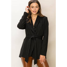 Load image into Gallery viewer, Off the Record Belted Blazer