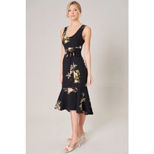 Load image into Gallery viewer, Throw the Bouquet Floral & Flouncy Hem Dress