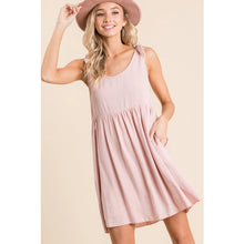 Load image into Gallery viewer, Don't Make Me Blush Babydoll Linen Dress