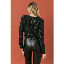 Load image into Gallery viewer, Sparkle & Shine Sequin Bodysuit