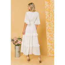 Load image into Gallery viewer, Cloud Nine Flowy Tiered Midi Dress