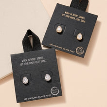 Load image into Gallery viewer, Raindrops are Falling on my Ears Gold Dip Stud Earrings