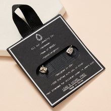 Load image into Gallery viewer, When in Doubt, Sparkle! Pave Gold Dip Stud Earrings