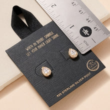Load image into Gallery viewer, Raindrops are Falling on my Ears Gold Dip Stud Earrings