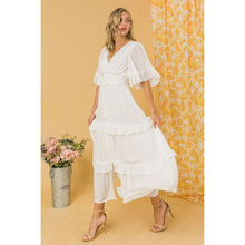 Load image into Gallery viewer, Cloud Nine Flowy Tiered Midi Dress