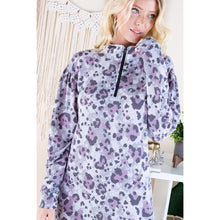Load image into Gallery viewer, Dusty Leopard Sweatshirt Pullover Dress