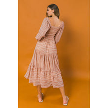 Load image into Gallery viewer, Boho Blush Midi Dress
