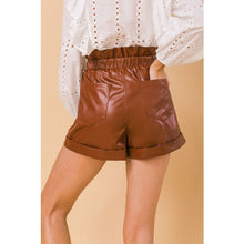 Load image into Gallery viewer, Foxy Faux Leather Shorts