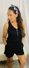 Load image into Gallery viewer, Zip Me Up V-Neck Romper
