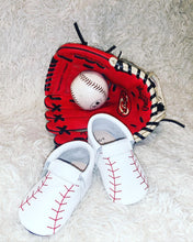 Load image into Gallery viewer, Take me out to the Ballgame! Baseball Moccasins